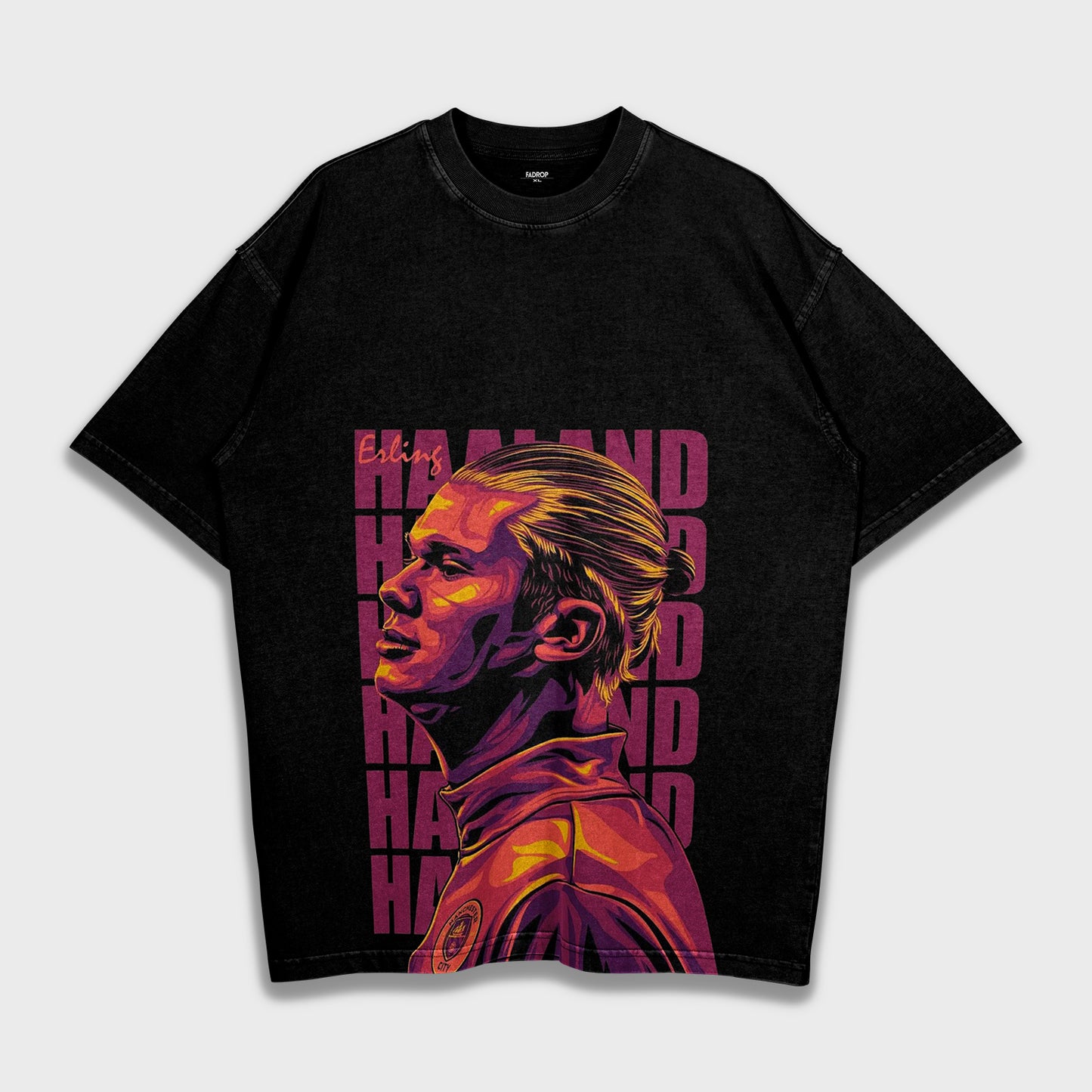 Erling Haaland - تي شيرت فضفاض ثقيل
