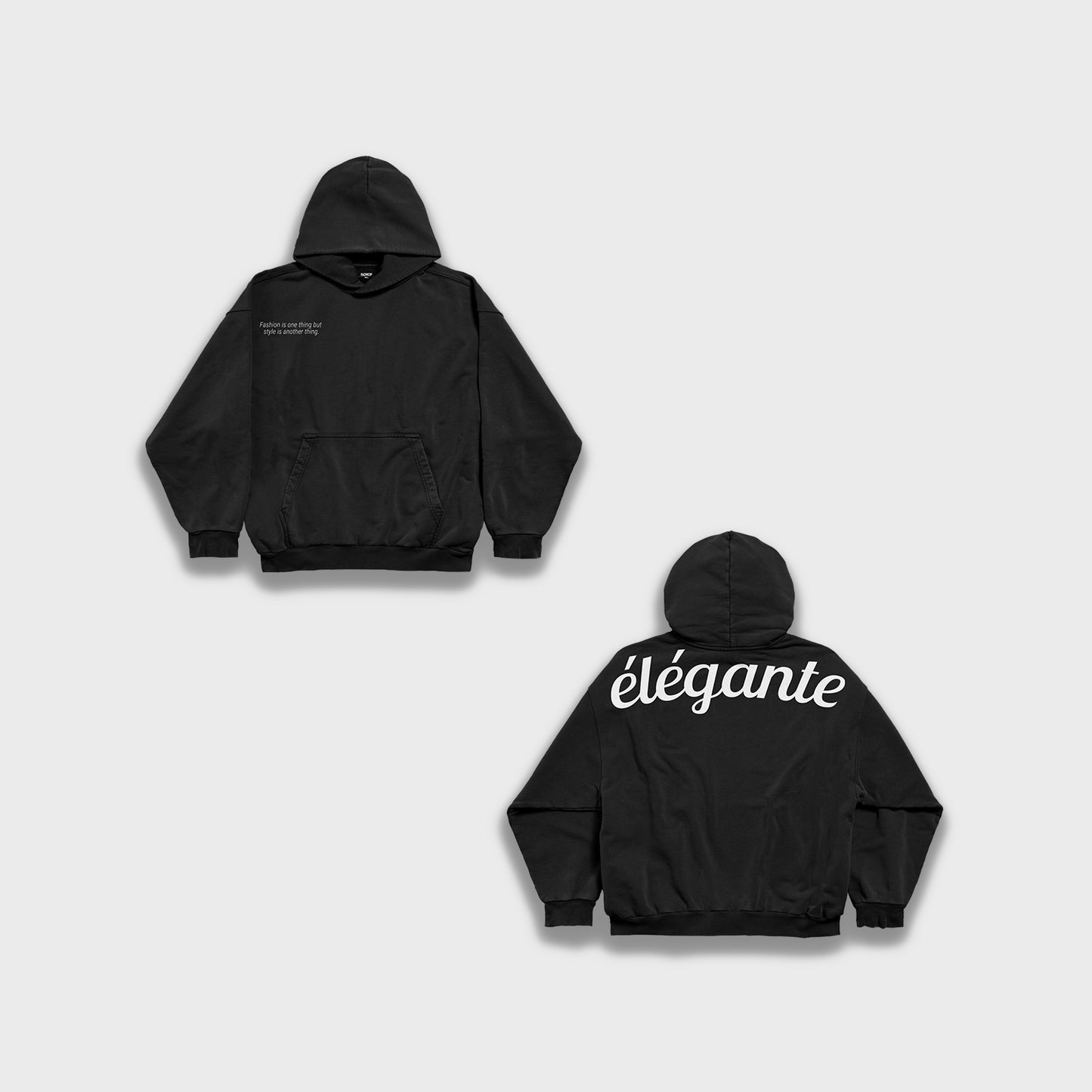 élégante - هوديي فضفاض ثقيل