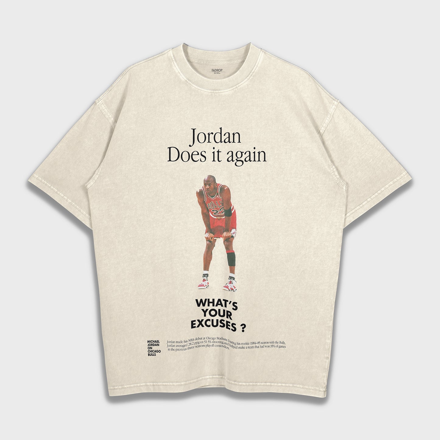 Michael Jordan - تي شيرت ثقيل فضفاض
