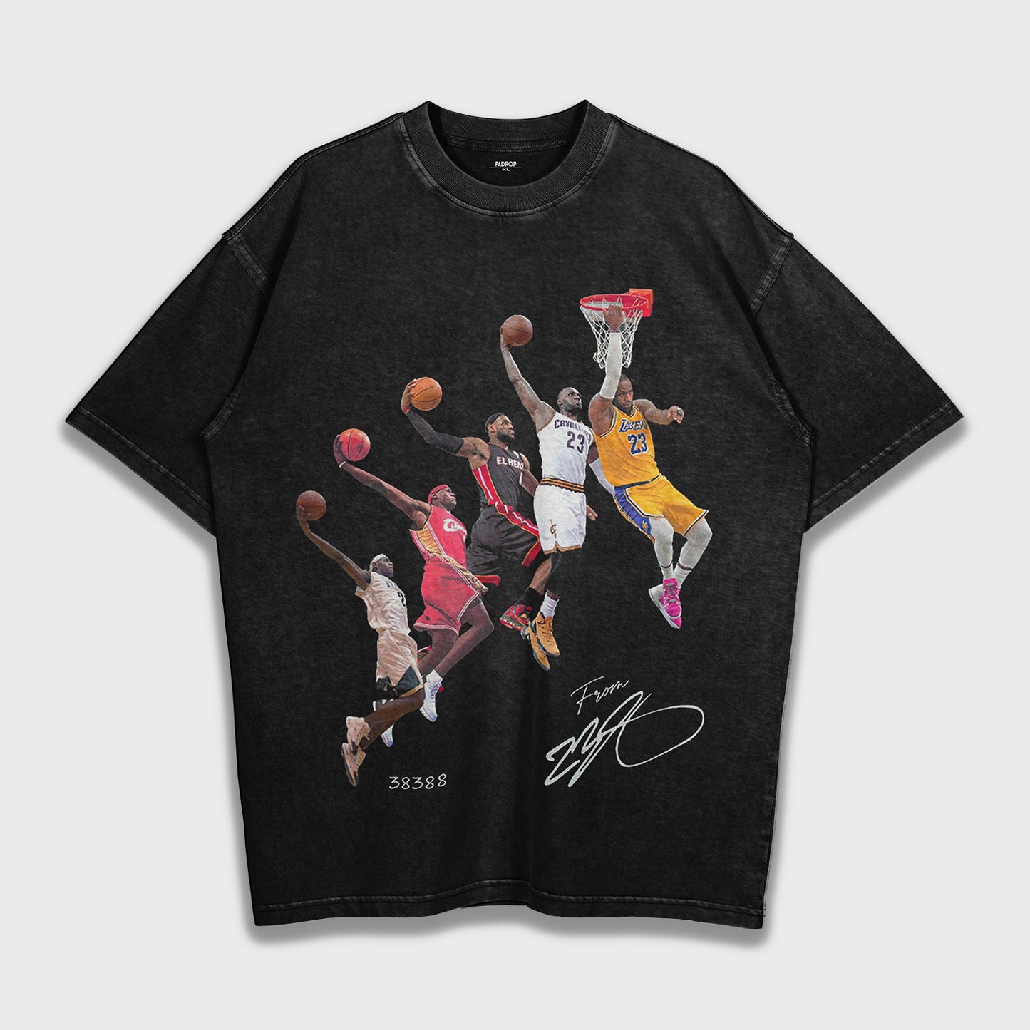 Lebron James Five Era Dunk - Heavy Loose T-Shirt