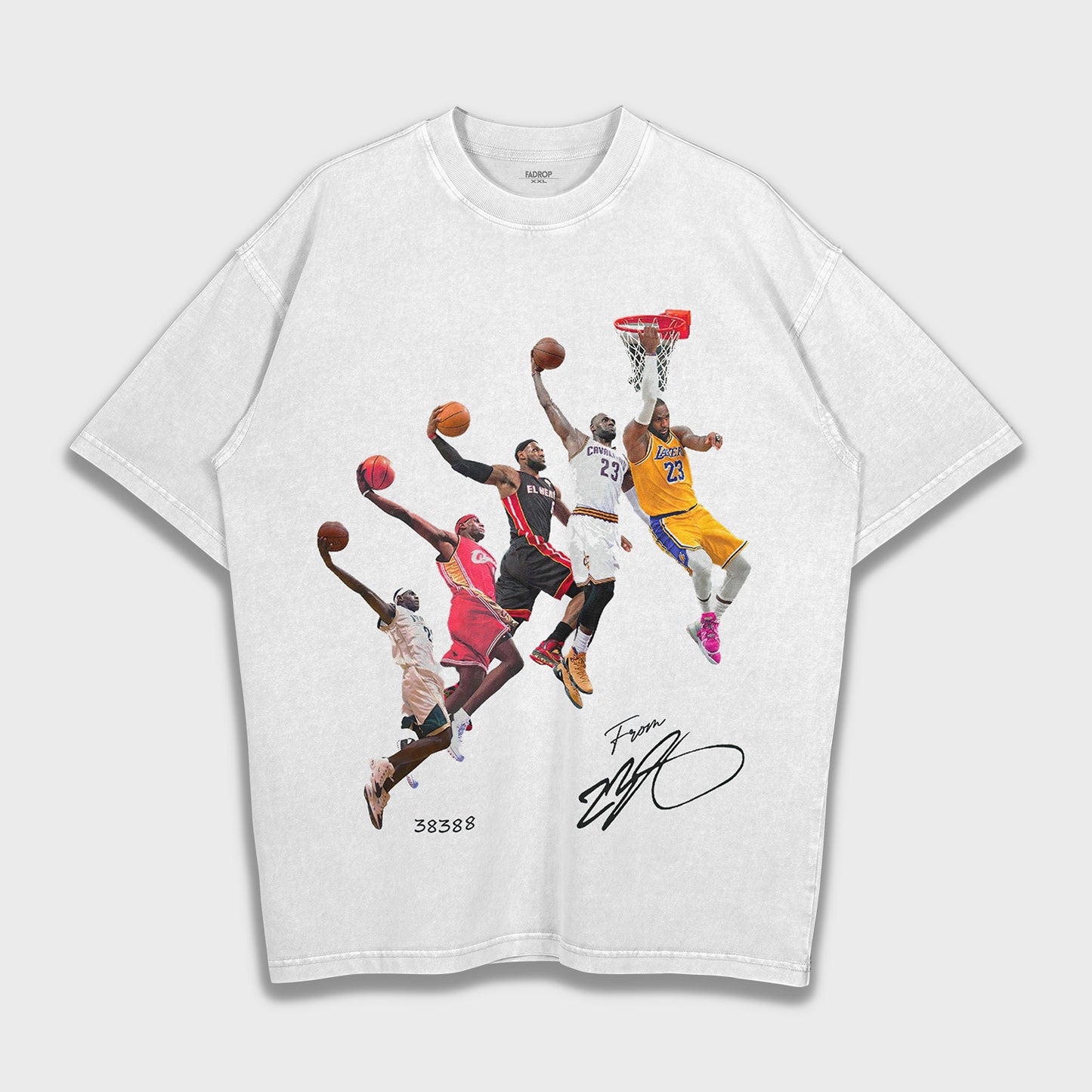 Lebron James Five Era Dunk - Heavy Loose T-Shirt