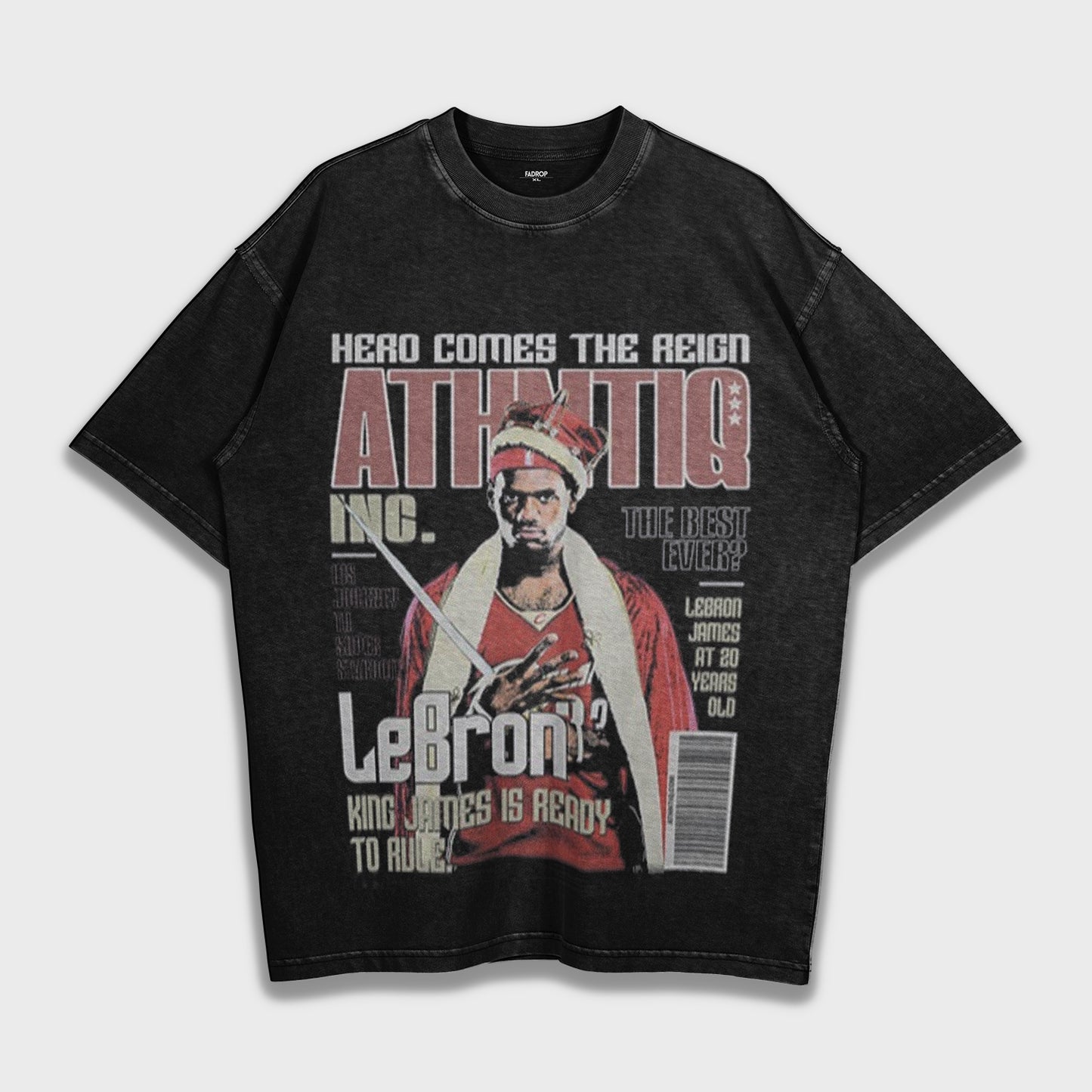 LeBron James - تي شيرت ثقيل فضفاض