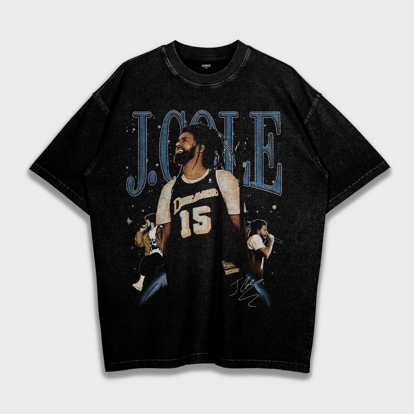 J. Cole - تي شيرت فضفاض وثقيل