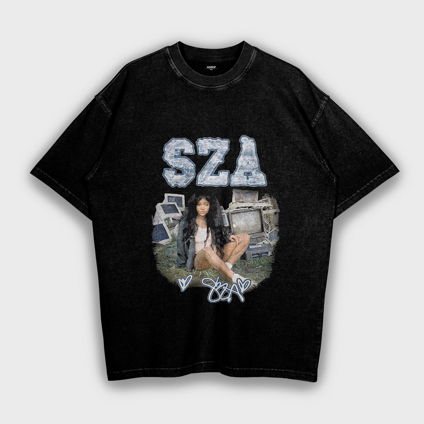 SZA - تي شيرت ثقيل فضفاض