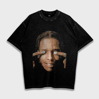 A$AP Rocky - تي شيرت ثقيل فضفاض