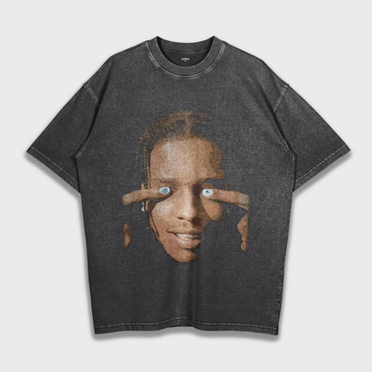A$AP Rocky - تي شيرت ثقيل فضفاض