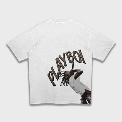 Playboi Carti - تي شيرت فضفاض وثقيل