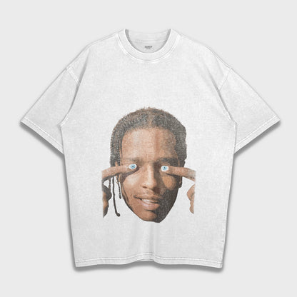A$AP Rocky - تي شيرت ثقيل فضفاض
