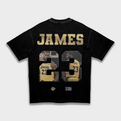 LeBron James - تي شيرت ثقيل فضفاض