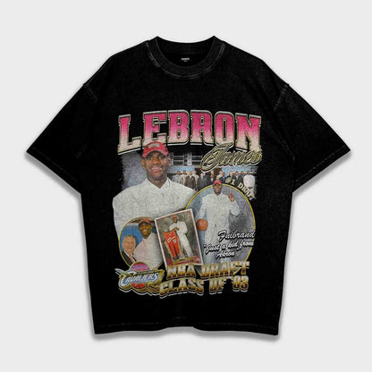 LeBron James - تي شيرت ثقيل فضفاض