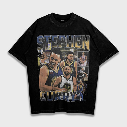 Stephen Curry - تي شيريت ثقيل فضفاض