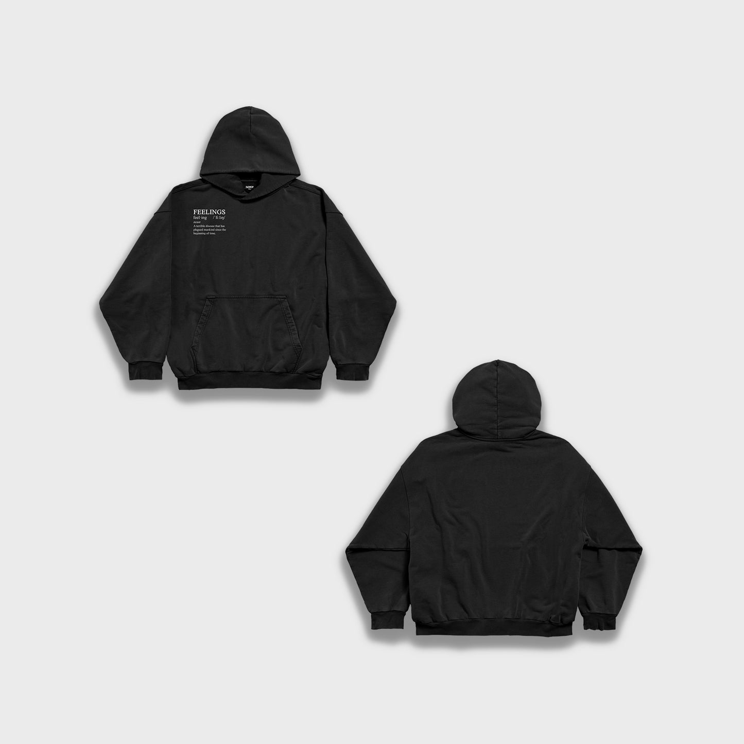 Feelings - Heavy Loose Hoodie