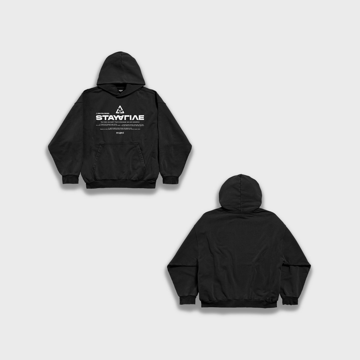 Stay alive - Heavy Loose Hoodie