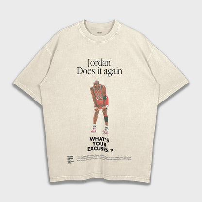 Michael Jordan - تي شيرت ثقيل فضفاض