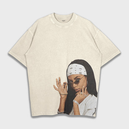 Aaliyah - Heavy Loose T-Shirt