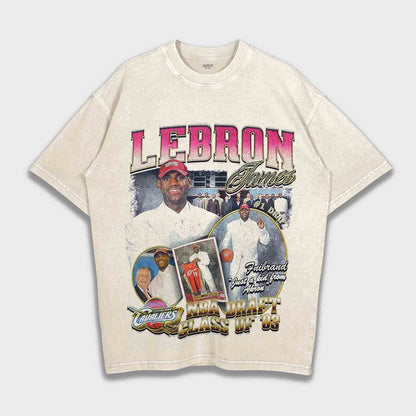LeBron James - تي شيرت ثقيل فضفاض