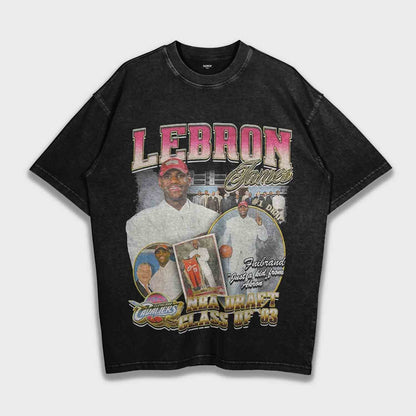 LeBron James - تي شيرت ثقيل فضفاض