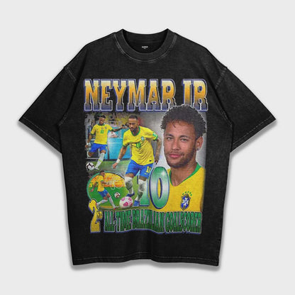 Neymar - تي شيرت ثقيل فضفاض