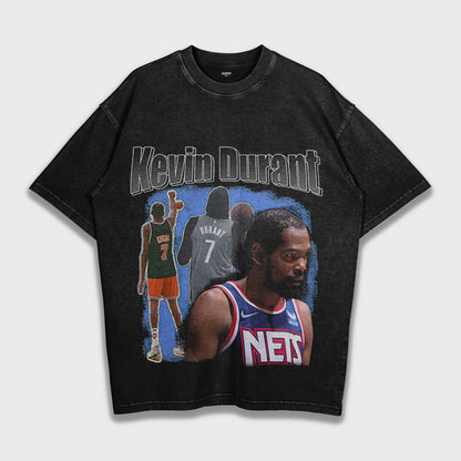 Kevin Durant - تي شيرت ثقيل فضفاض