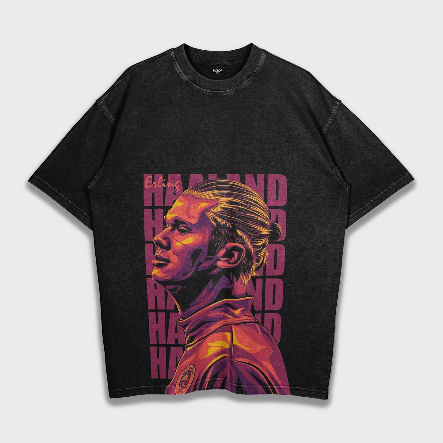 Erling Haaland - تي شيرت فضفاض ثقيل