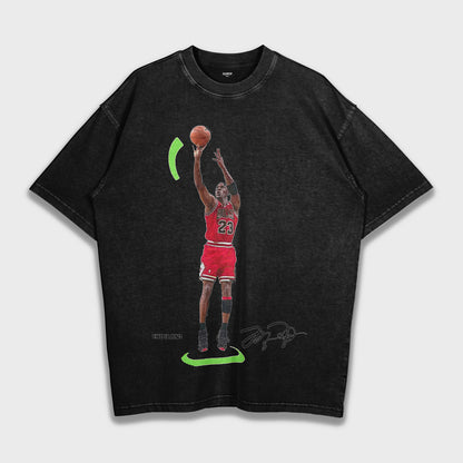 Michael Jordan - تي شيرت ثقيل فضفاض