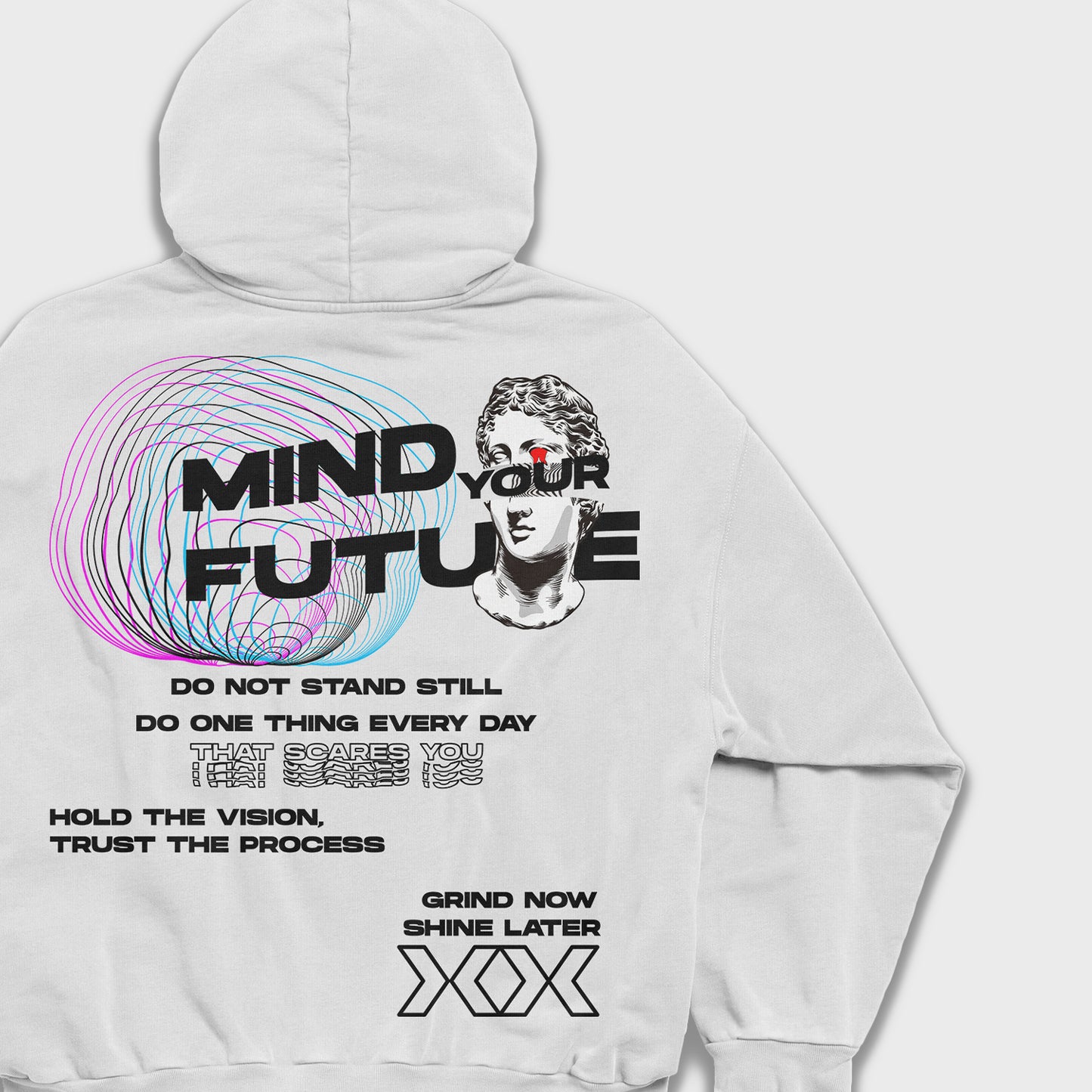 Mind your future - Heavy Loose Hoodie