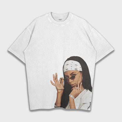Aaliyah - Heavy Loose T-Shirt