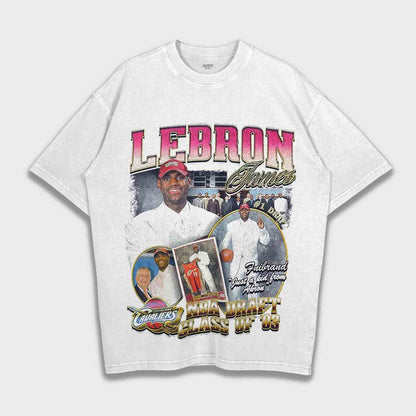 LeBron James - تي شيرت ثقيل فضفاض