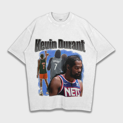 Kevin Durant - تي شيرت ثقيل فضفاض