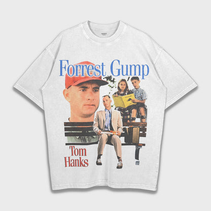 Forrest Gump - تي شيرت ثقيل فضفاض