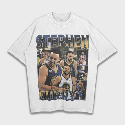 Stephen Curry - تي شيريت ثقيل فضفاض