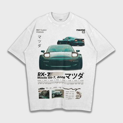 Mazda RX7 - تي شيرت ثقيل فضفاض