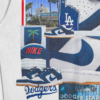 Los Angeles Dodgers sneakers - تي شيرت ثقيل فضفاض
