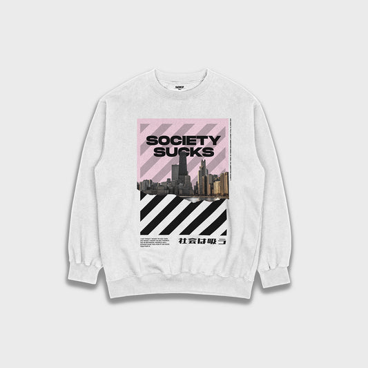 Society sucks - Heavy Loose Sweatshirt