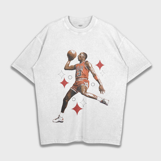 Michael Jordan Jump Shot - Loose Heavy T-Shirt