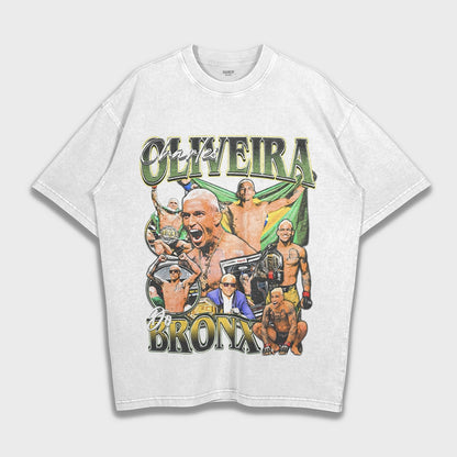 UFC Charles Oliveira -تي شيرت ثقيل فضفاض