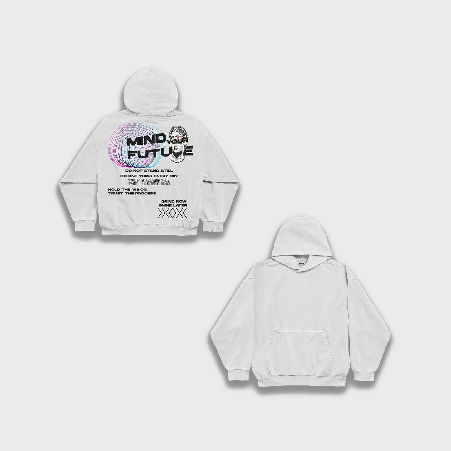 Mind your future - Heavy Loose Hoodie