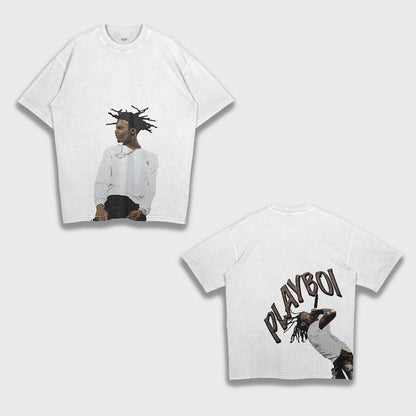 Playboi Carti - تي شيرت فضفاض وثقيل