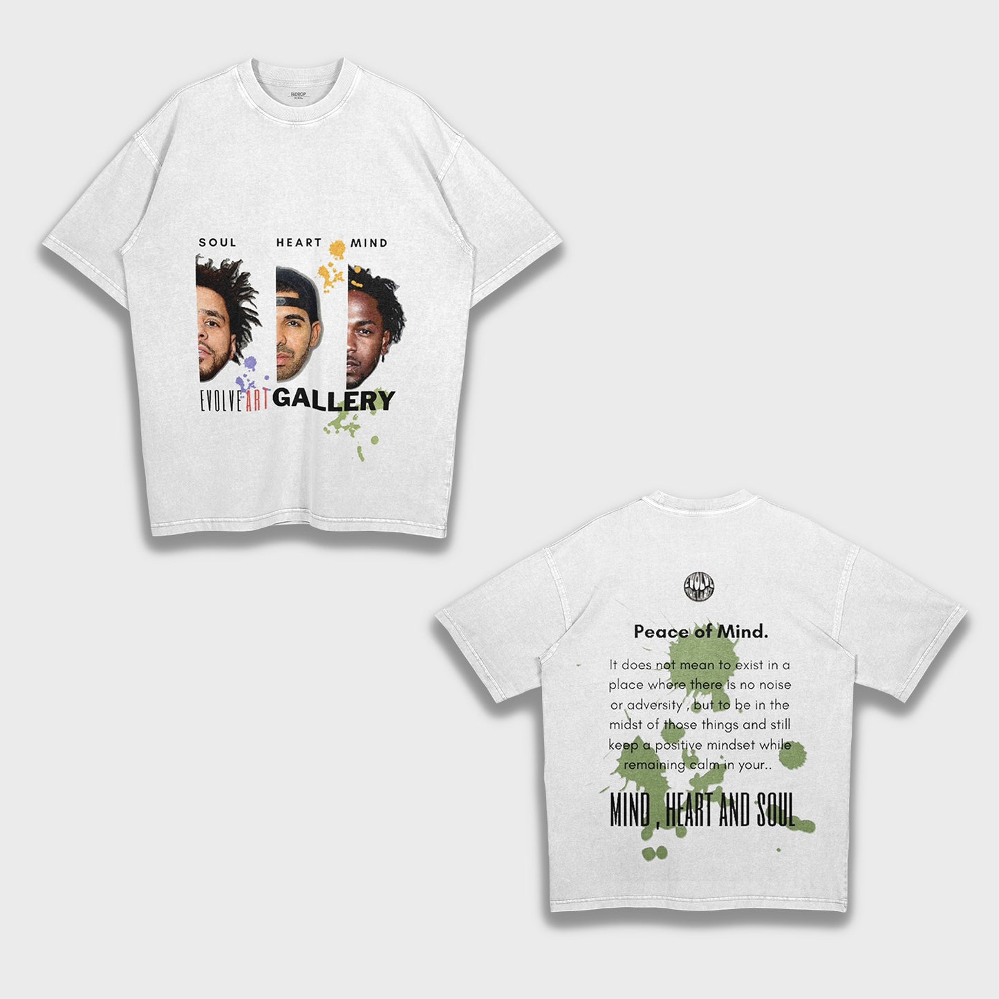 J. Cole, Drake & Kendrick Lamar - Loose Heavy T-Shirt