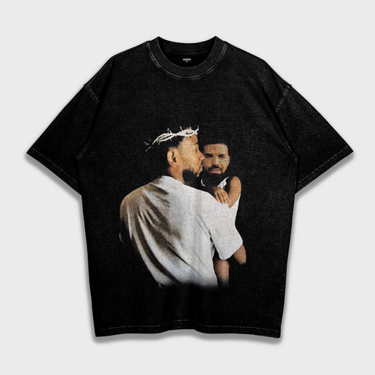 Parody Kendrick Lamar & Drake - Loose Heavy T-Shirt