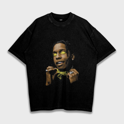 A$AP Rocky - تي شيرت ثقيل فضفاض