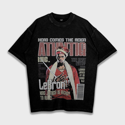LeBron James - تي شيرت ثقيل فضفاض