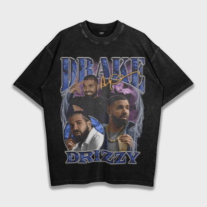 Drake - تي شيرت ثقيل فضفاض