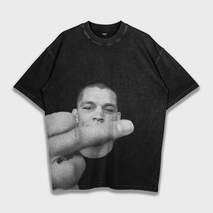 Nate Diaz - تي شيرت ثقيل فضفاض