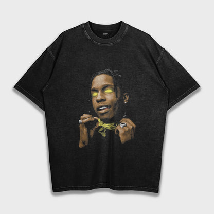 A$AP Rocky - تي شيرت ثقيل فضفاض