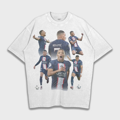 Kylian Mbappé - تي شيرت فضفاض ثقيل