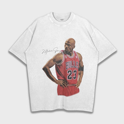 Michael Jordan - تي شيرت فضفاض وثقيل
