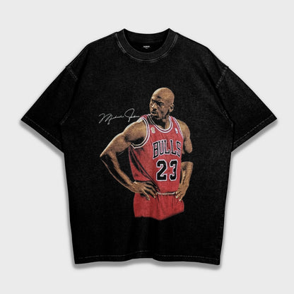 Michael Jordan - تي شيرت فضفاض وثقيل