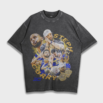Stephen Curry - تي شيرت ثقيل فضفاض