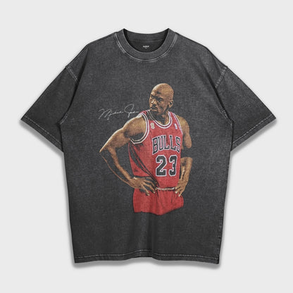Michael Jordan - تي شيرت فضفاض وثقيل